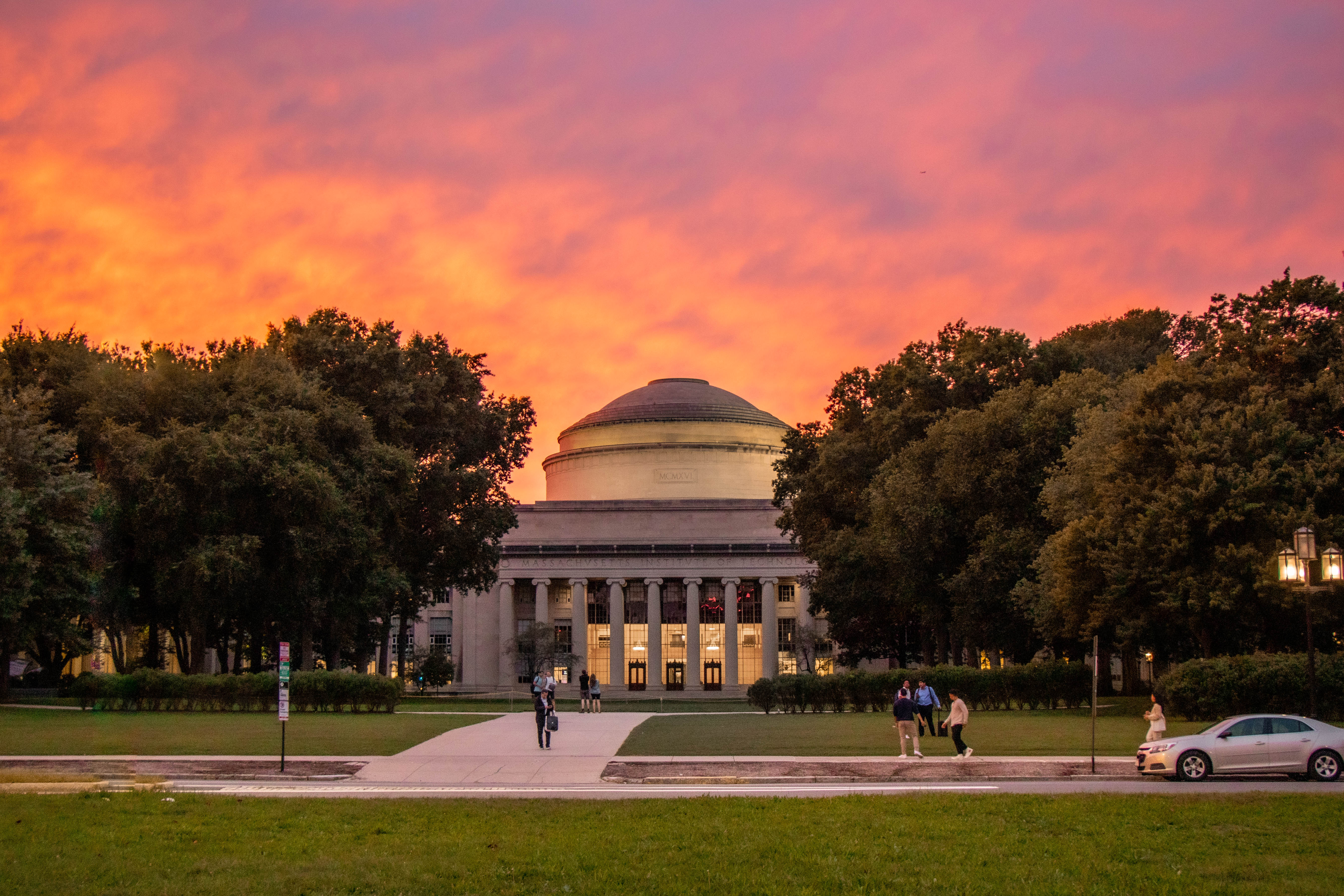 Sunset over MIT dome